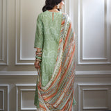 Embroidered Asymmetric Kurta Set