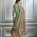 Embroidered Asymmetric Kurta Set