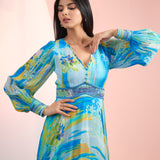 Blue Haze Aqua Dress