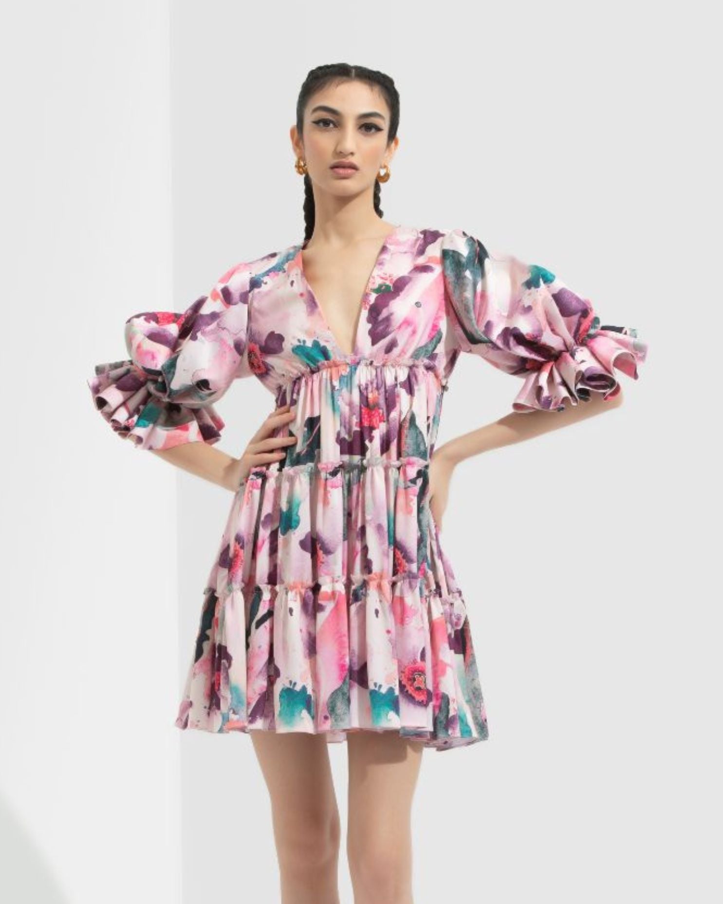 Azalea Printed Short Dress