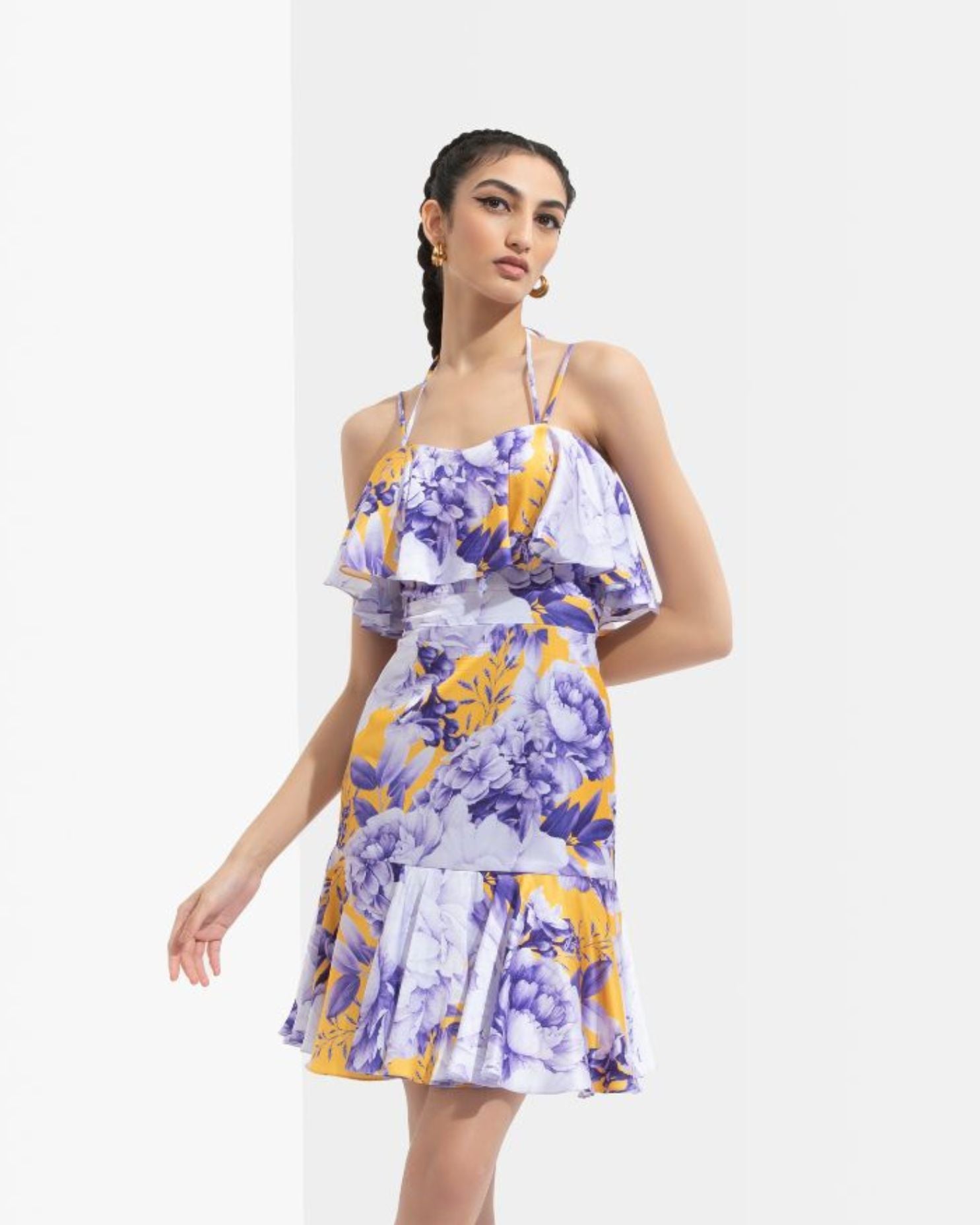 Sumire Printed Midi Dress