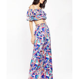 Chiffon Off Shoulder Top and Pant