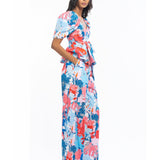 Cotton Poplin Printed Wrap Top and Pant