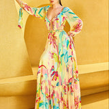 Pink Florid Dress