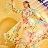Pink Florid Dress