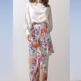 Satin Multi Overlap Dress