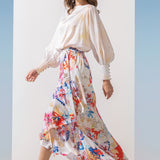 Satin Multi Overlap Dress