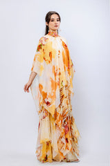 Apricot Crush Embroidered Maxi Dress