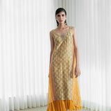 Calf Length Panelled Dress