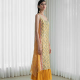 Calf Length Panelled Dress