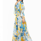 Cotton Lurex Printed Kaftan