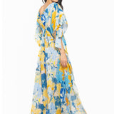 Cotton Lurex Printed Kaftan