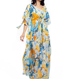 Cotton Lurex Printed Kaftan