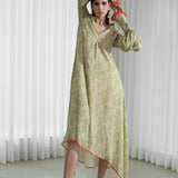 Printed Asymmetrical Tunic Dress