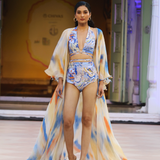 Printed strokes cape