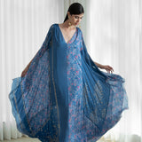 Printed Slit Kaftan Dress