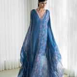 Printed Slit Kaftan Dress