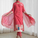 Straight Kurta Paired With Pants And Dupatta