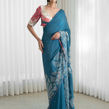Cutwork Saree Paired Blouse