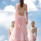 Eden Pink Drape Saree