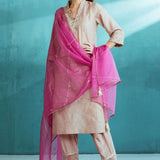 Rosy Chanderi Kurta Salwar Set