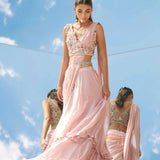 Eden Pink Drape Saree
