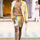 Yellow Linen Strokes Resort Set