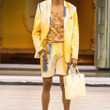 Yellow Linen Strokes Resort Set