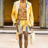Yellow Linen Strokes Resort Set