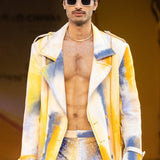 Yellow Linen Long Jacket