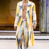Yellow Linen Long Jacket
