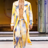 Yellow Linen Long Jacket