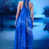 Twilight Halter Neck Kurta Set With Ombre Dupatta