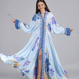 Petals Below Placement Printed Dress