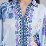 Petals Below Placement Printed Dress