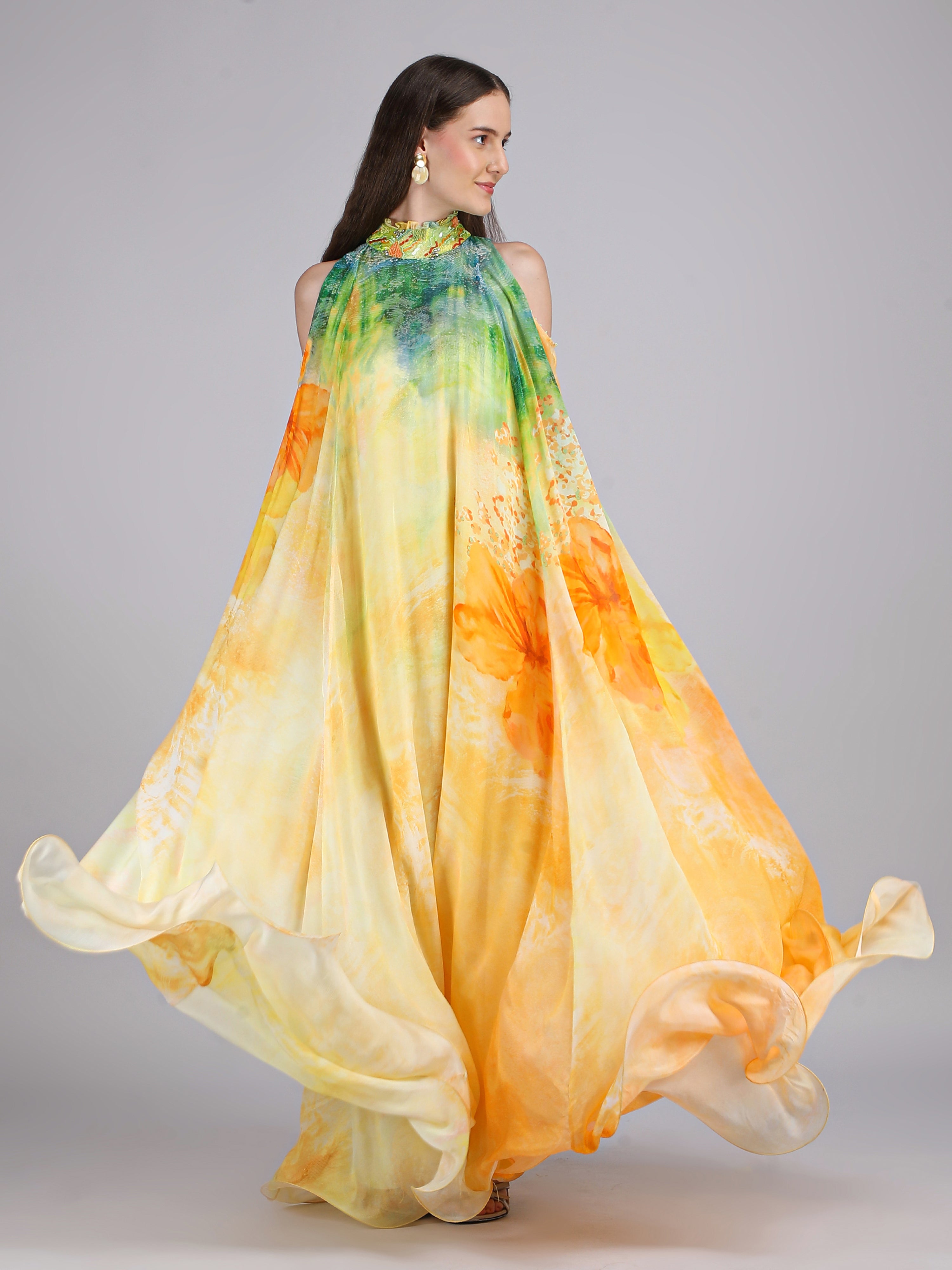 Flora Aurora Robe Aurora Arise Flora Printed Dress – mandirawirk.in