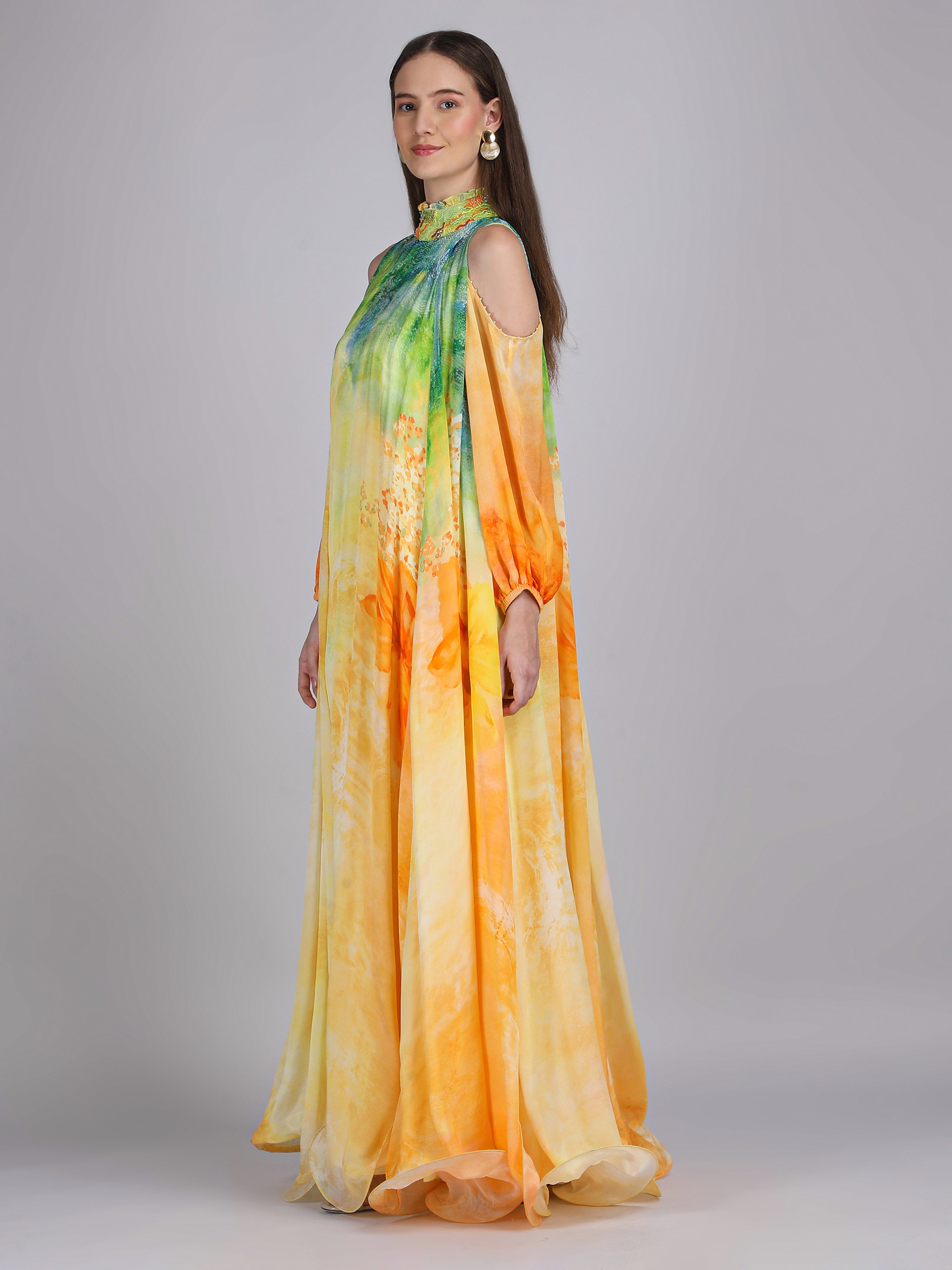 Flora Aurora Robe Aurora Arise Flora Printed Dress – mandirawirk.in