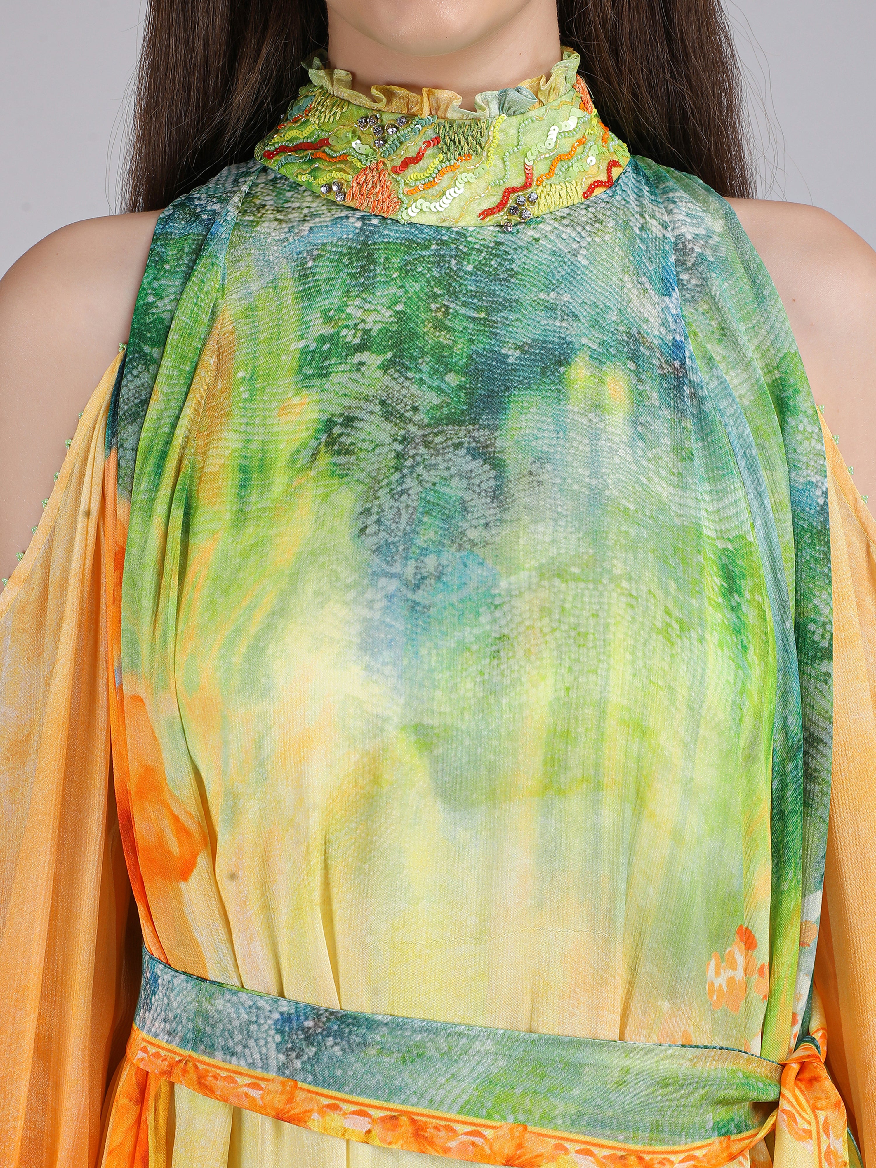 Flora Aurora Robe Aurora Arise Flora Printed Dress – mandirawirk.in