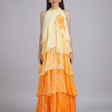 Ombre Herbs Flora Haze Layered Dress