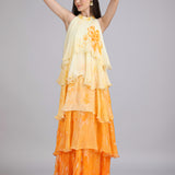 Ombre Herbs Flora Haze Layered Dress