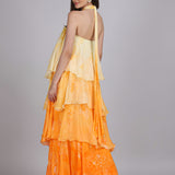 Ombre Herbs Flora Haze Layered Dress