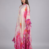 Floral Fantasy Placement Print Kaftan
