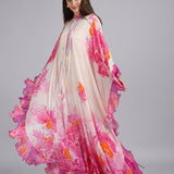 Floral Fantasy Placement Print Kaftan