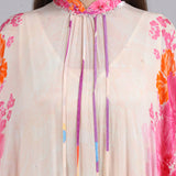 Floral Fantasy Placement Print Kaftan