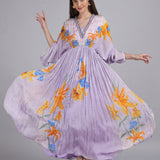 Amethyst Bloom Printed Kaftan