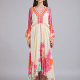 Floral Muse High-low Kaftan Dress