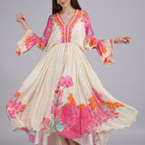 Floral Muse High-low Kaftan Dress
