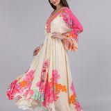 Floral Muse High-low Kaftan Dress