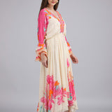 Floral Muse High-low Kaftan Dress