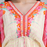 Floral Muse High-low Kaftan Dress